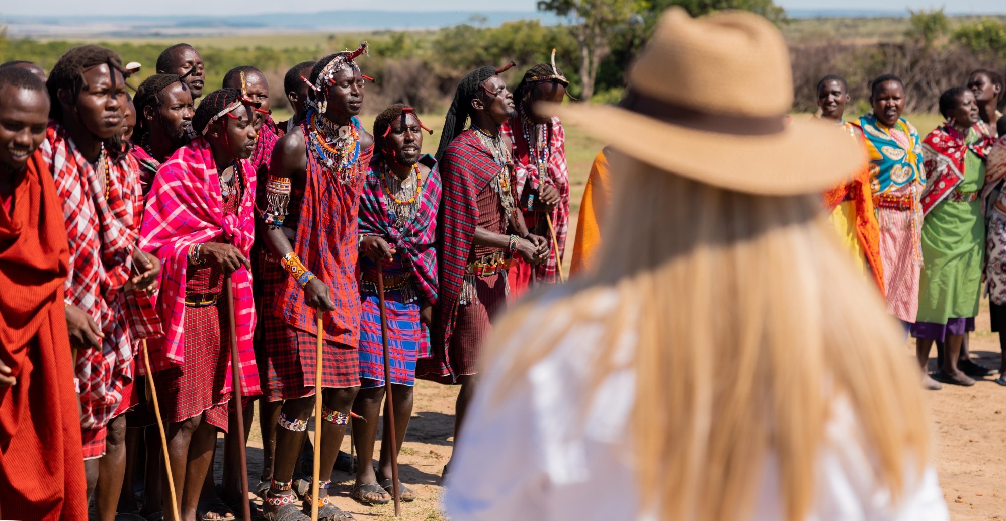 Maasai herdsmen grazing cattle along the outer rim of Ngorongoro